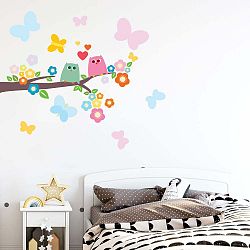 Sada dětských samolepek na zeď Ambiance Love Birds on a Branch