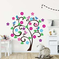 Sada dětských samolepek na zeď Ambiance Spring Tree