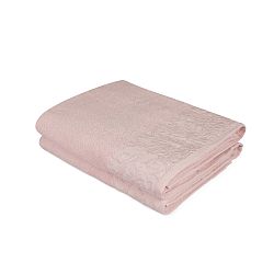 Sada dvou pudrově růžových osušek Empire, 150 x 90 cm