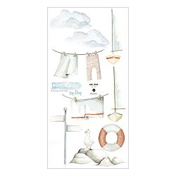 Sada nástěnných samolepek Dekornik Port By Day, 50 x 100 cm