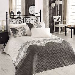 Sada prošívaného přehozu přes postel a polštáře Single 309, 160x220 cm