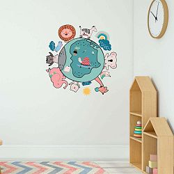 Sada samolepek na zeď Ambiance Animals aroung the World