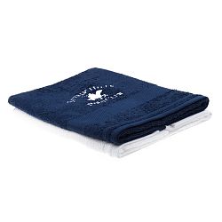 Sada tmavě modrého a bílého ručníku Beverly Hills Polo Club Tommy Orj, 50 x 100 cm