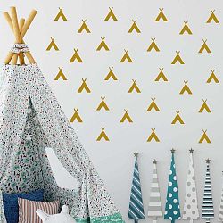 Sada žlutých samolepek na zeď North Carolina Scandinavian Home Decors Indiana