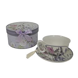 Šálek s podšálkem v dárkové krabici Antic Line Pure Garden