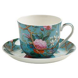 Šálek z kostního porcelánu s podšálkem Maxwell & Williams Victorian Garden, 460 ml