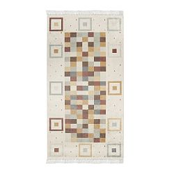 Sametový koberec Deri Dijital Brown Pradna, 80 x 300 cm