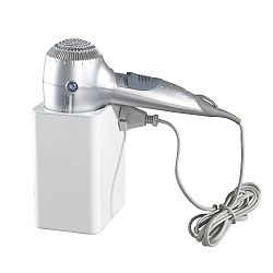 Samodržící nástěnný stojan na fén Wenko Static-Loc