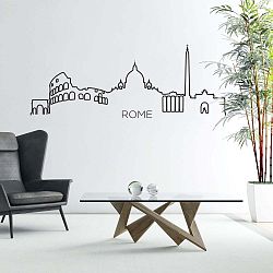 Samolepka na stěnu ve tvaru obrysu města Ambiance Řím