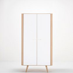 Šatní skříň s konstrukcí z masivního dubového dřeva Gazzda Ena, výška 170 cm