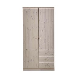 Šatní skříň z borovicového dřeva Steens Ribe, 202 x 100,8 cm