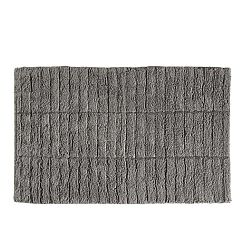 Šedá bavlněná koupelnová předložka Zone Tiles, 50 x 80 cm