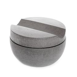 Šedá betonová miska na holení s mýdlem s vůní santalu  Iris Hantverk
