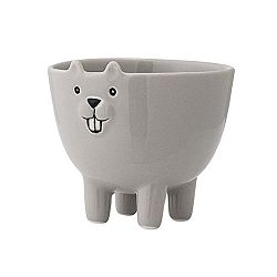 Šedá dekorativní miska z kameniny Bloomingville Jar, ⌀ 9,5 cm