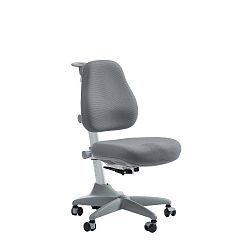 Šedá dětská otočná židle na kolečkách Flexa Verto, 7 - 12 let