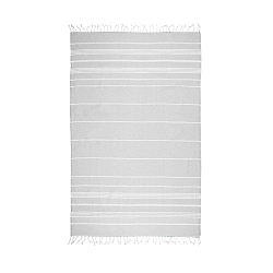 Šedá hammam osuška Begonville Peshnemel, 100 x 180 cm