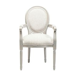 Šedá jídelní židle s nožičkami z bukového dřeva Kare Design Louis