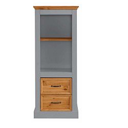 Šedá knihovna z masivního borovicového dřeva Støraa Suzie