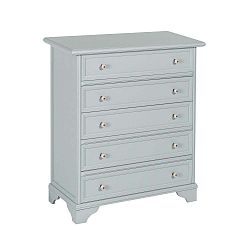 Šedá komoda s 5 zásuvkami Evergreen House Georgina