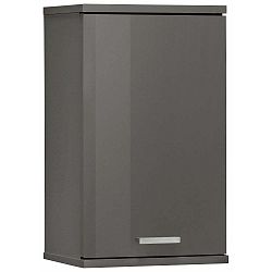 Šedá nástěnná dřevěná koupelnová skříňka Støraa Rhonda