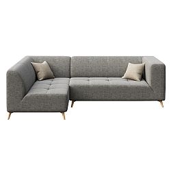 Šedá pohovka s lenoškou na levé straně MESONICA Toro