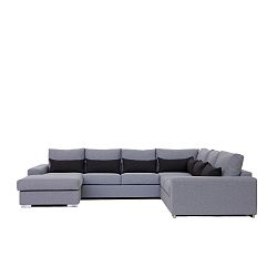 Šedá pohovka s lenoškou na levé straně Softnord Jennifer