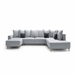 Šedá rozkládací pohovka do