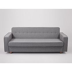 Šedá rozkládací třímístná pohovka Custom Form Zugo