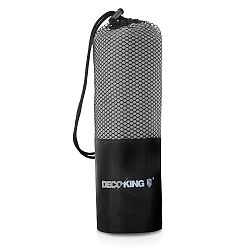 Šedá rychleschnoucí osuška DecoKing EKEA, 40 x 80 cm