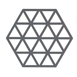 Šedá silikonová podložka pod horké nádoby Zone Triangles