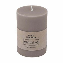 Šedá svíčka Eco candles by Ego dekor Friendly, doba hoření 37 h
