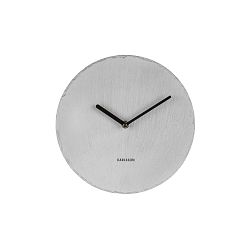 Šedé nástěnné břidlicové hodiny Karlsson Slate, ⌀ 25 cm