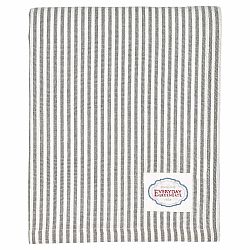 Šedě pruhovaný ubrus Green Gate Alice, 145 x 250 cm