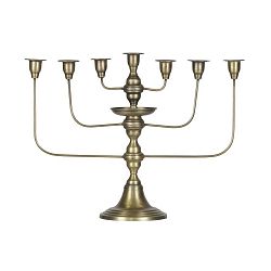 Sedmiramenný svícen v barvě mosazi De Eekhoorn Totem