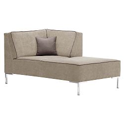 Šedo-béžová rohová lenoška Corinne Cobson Home Blackbird, pravý roh