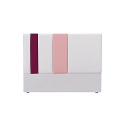 Šedo-růžové čelo postele Mazzini Sofas Dahlia, 120 x 200 cm