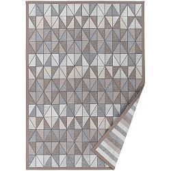 Šedobéžový vzorovaný oboustranný koberec Narma Treski, 70  x  140 cm