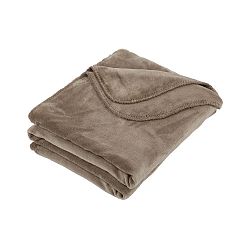 Šedohnědý přehoz Tiseco Home Studio Horsestitch, 130 x 170 cm