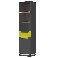 Šedozelená knihovna se šuplíkem a skříňkou Szynaka Meble Wow