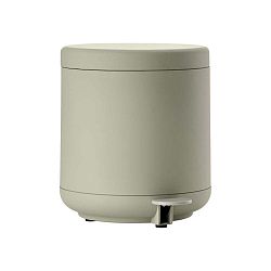 Šedozelený pedálový koš do koupelny Zone Eucalyptus, 4 l
