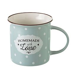 Šedý hrneček z kostního porcelánu Unimasa Homemade, 230 ml