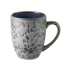 Šedý kameninový hrnek s tmavě modrou vnitřní glazurou Bitz Mensa, 300 ml