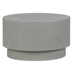 Šedý konferenční stolek z vláknitého jílu WOOOD Dean, Ø 60 cm