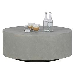 Šedý konferenční stolek z vláknitého jílu WOOOD Dean, Ø 80 cm