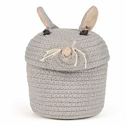 Šedý látkový dětský koš na hračky ø 15x15 cm Mini Renata the Rat – Lorena Canals