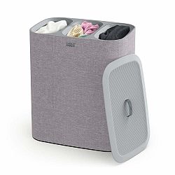 Šedý látkový koš na prádlo 90 l Tota Trio – Joseph Joseph