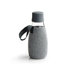 Šedý obal na skleněnou lahev ReTap s doživotní zárukou, 300 ml