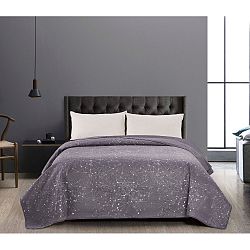 Šedý oboustranný přehoz z mikrovlákna DecoKing Cilantro, 170 x 210 cm