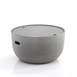 Šedý odkládací stolek s úložným prostorem Tomasucci