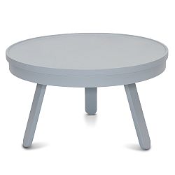 Šedý odkládací stolek z jasanového dřeva s úložným prostorem Woodendot Batea M